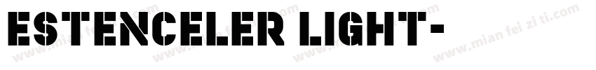 Estenceler Light字体转换